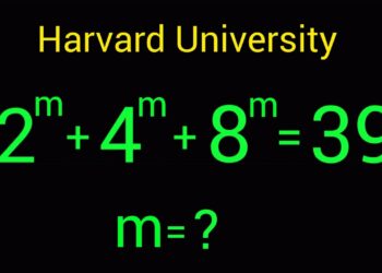 Harvard University Interview Tricks | m = ?